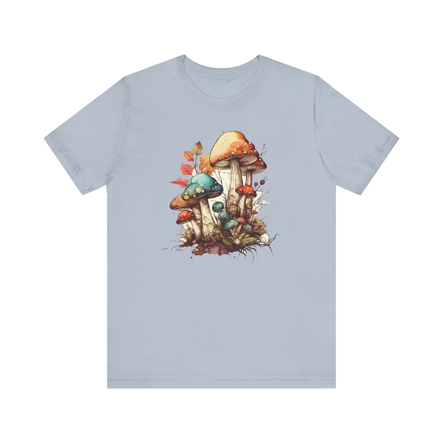 Whimsical Mushroom Graphic Tee - Nature Lover's Unisex Jersey T-Shirt