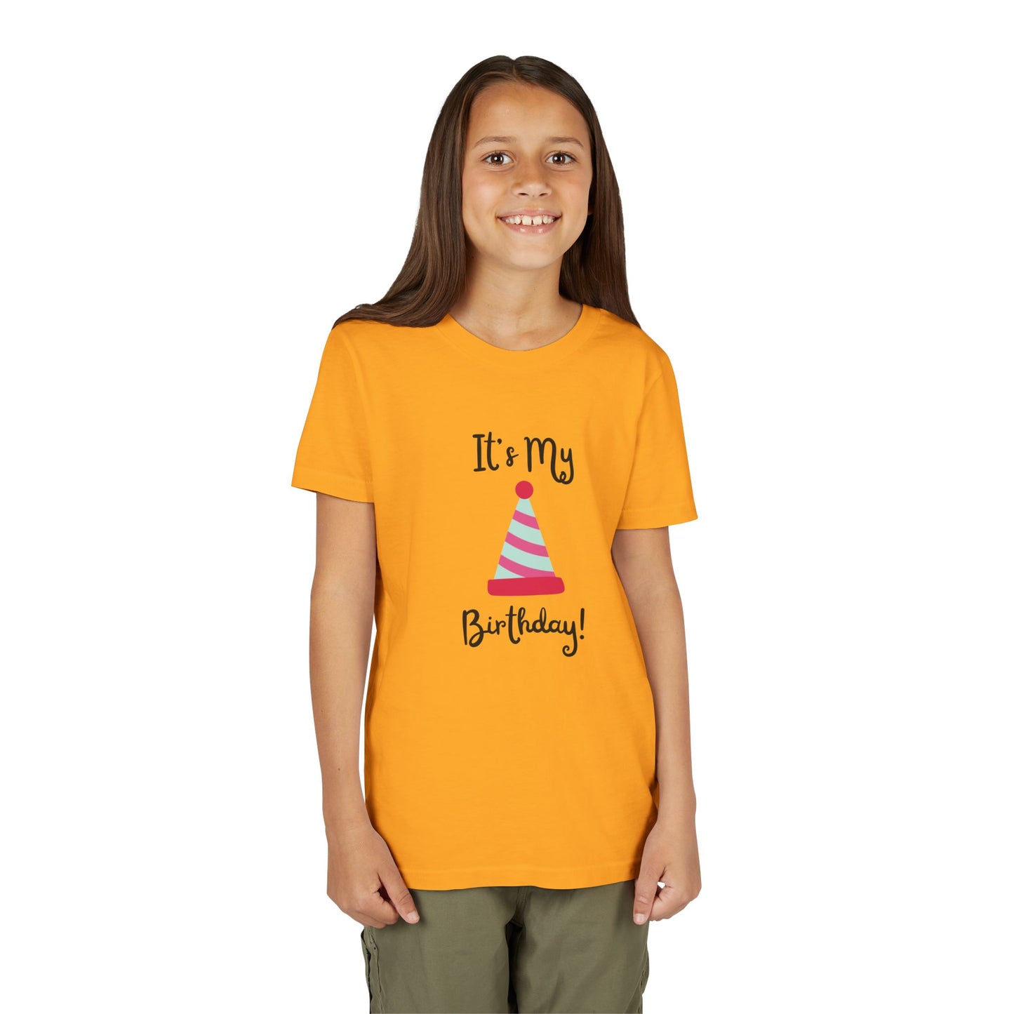 Kids Birthday Celebration Tee - "It's My Birthday!" Short Sleeve T-Shirt