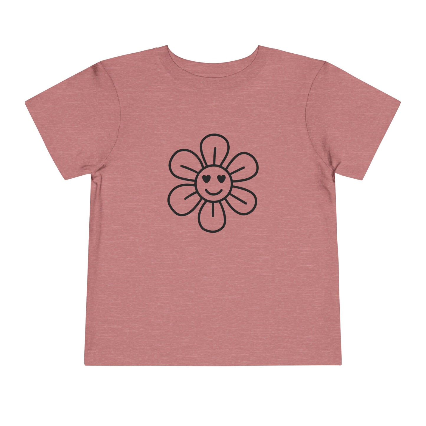 Happy Flower Toddler Short Sleeve Tee - Cute & Comfortable Kids T-Shirt