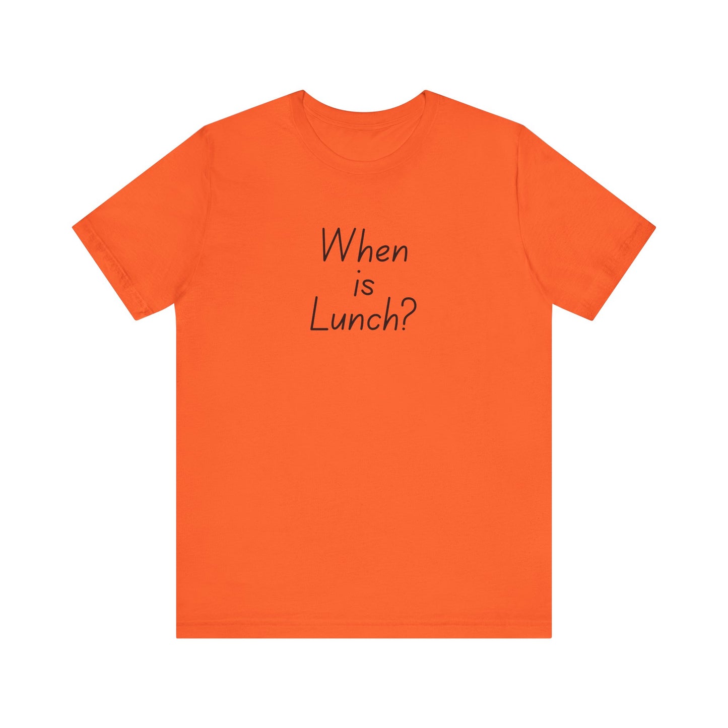 Funny Lunch Question Tee, Cute Unisex Shirt, Gift for Food Lovers, Casual Wear, Summer Outfit, Humorous T-Shirt