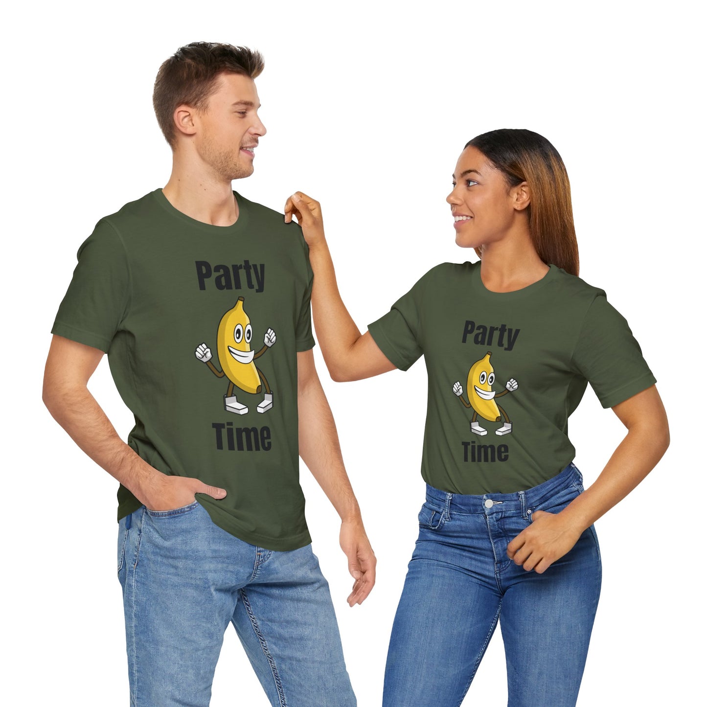 Party Time Banana T-Shirt - Fun Unisex Jersey Tee for Celebrations