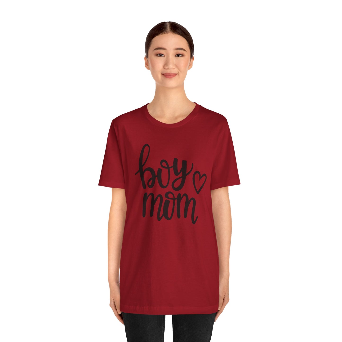 Boy Mom Graphic Tee -Jersey Short Sleeve T-Shirt