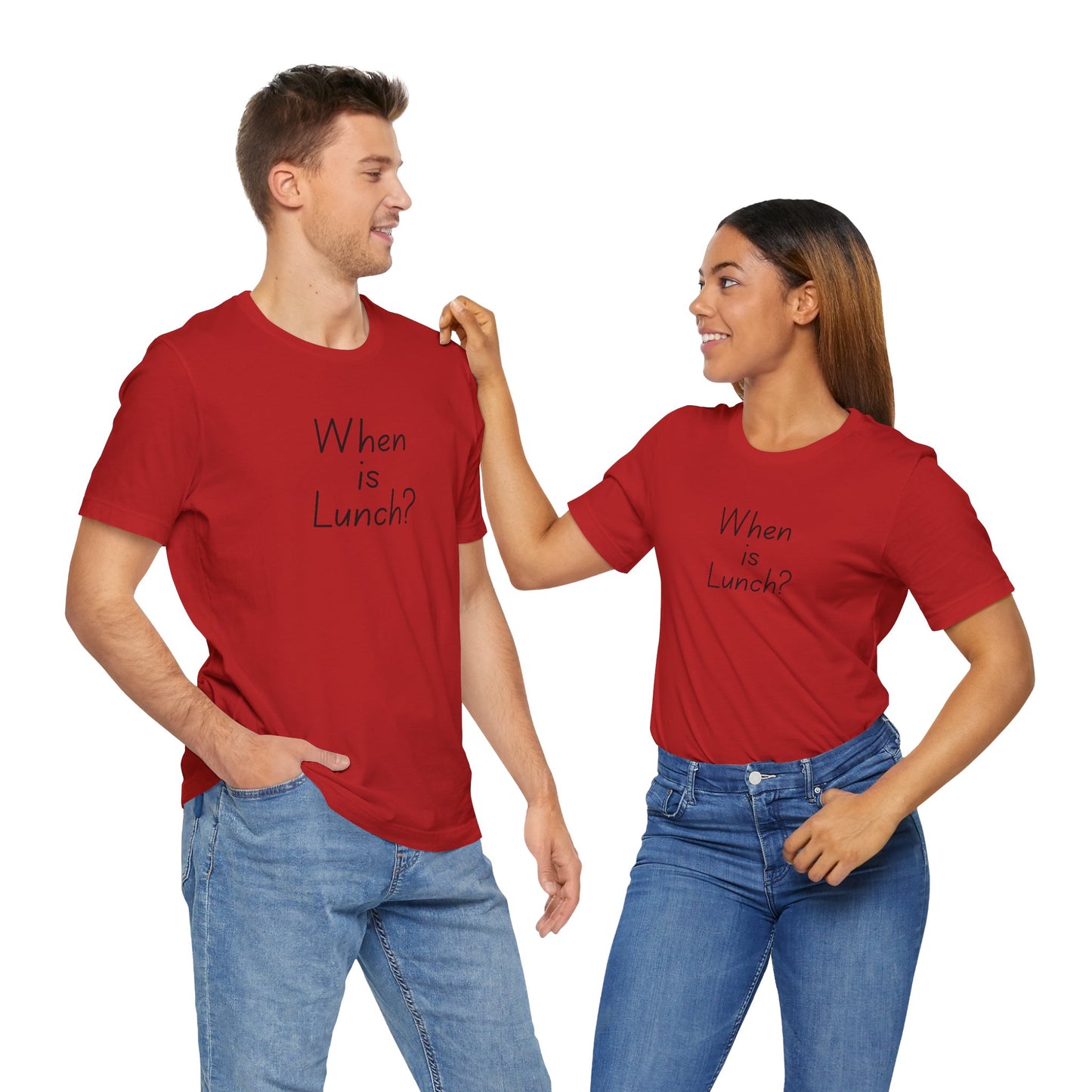 Funny Lunch Question Tee, Cute Unisex Shirt, Gift for Food Lovers, Casual Wear, Summer Outfit, Humorous T-Shirt