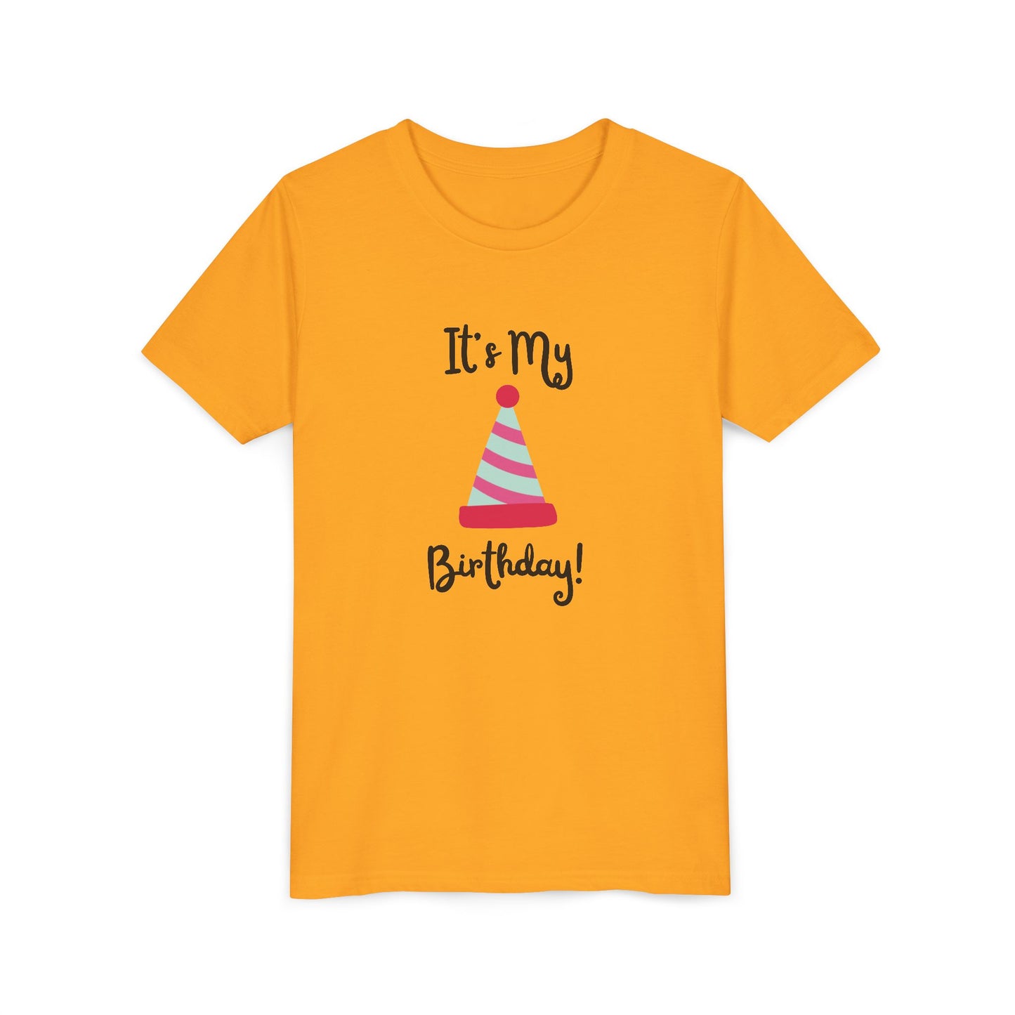 Kids Birthday Celebration Tee - "It's My Birthday!" Short Sleeve T-Shirt