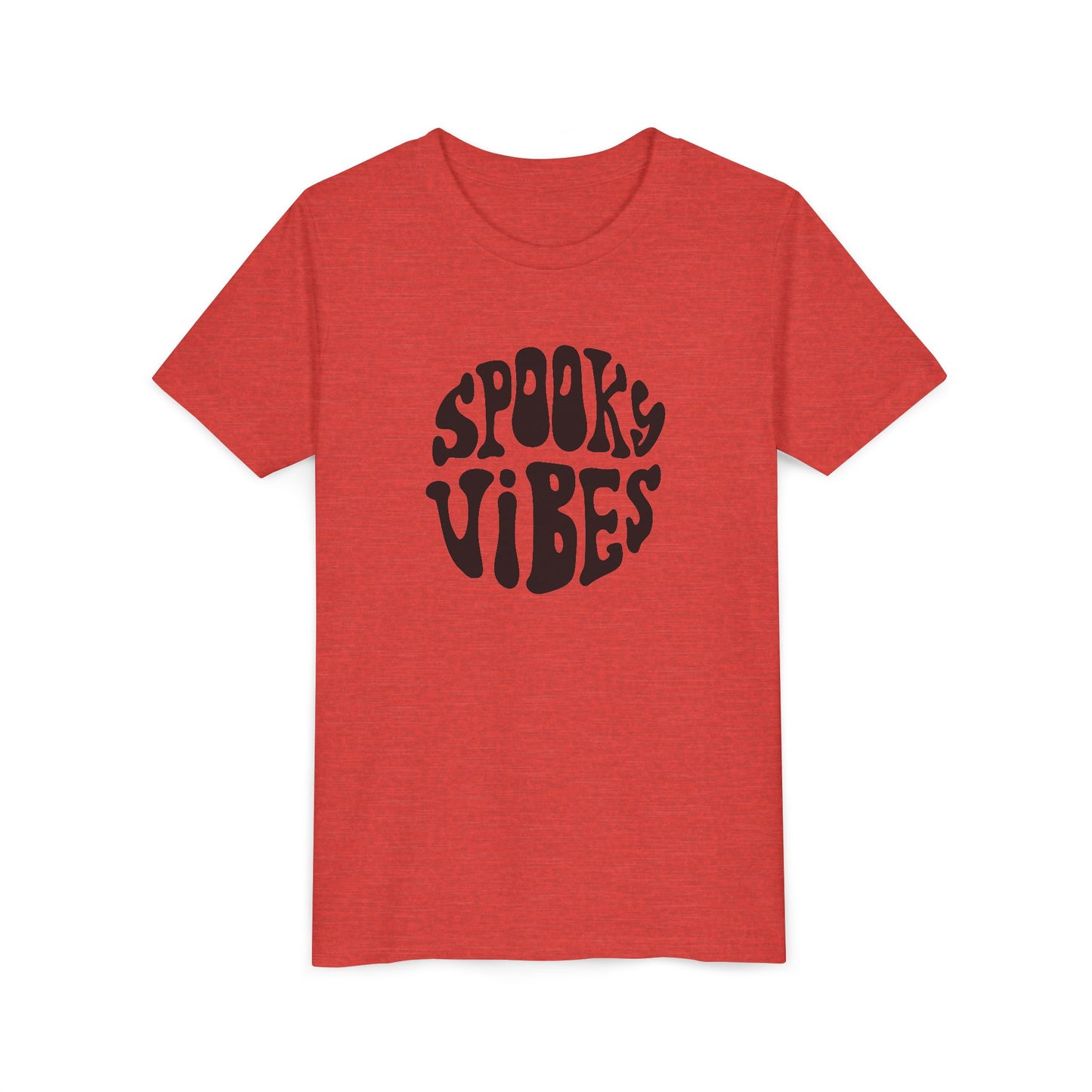 Spooky Vibes Youth Tee, Halloween Shirt, Kids Graphic Tee, Fun Costume Top, Autumn Apparel, Party Wear