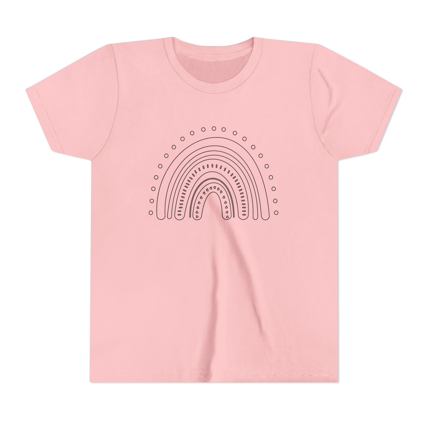 Kids Rainbow Art Short Sleeve Tee - Fun & Colorful Design