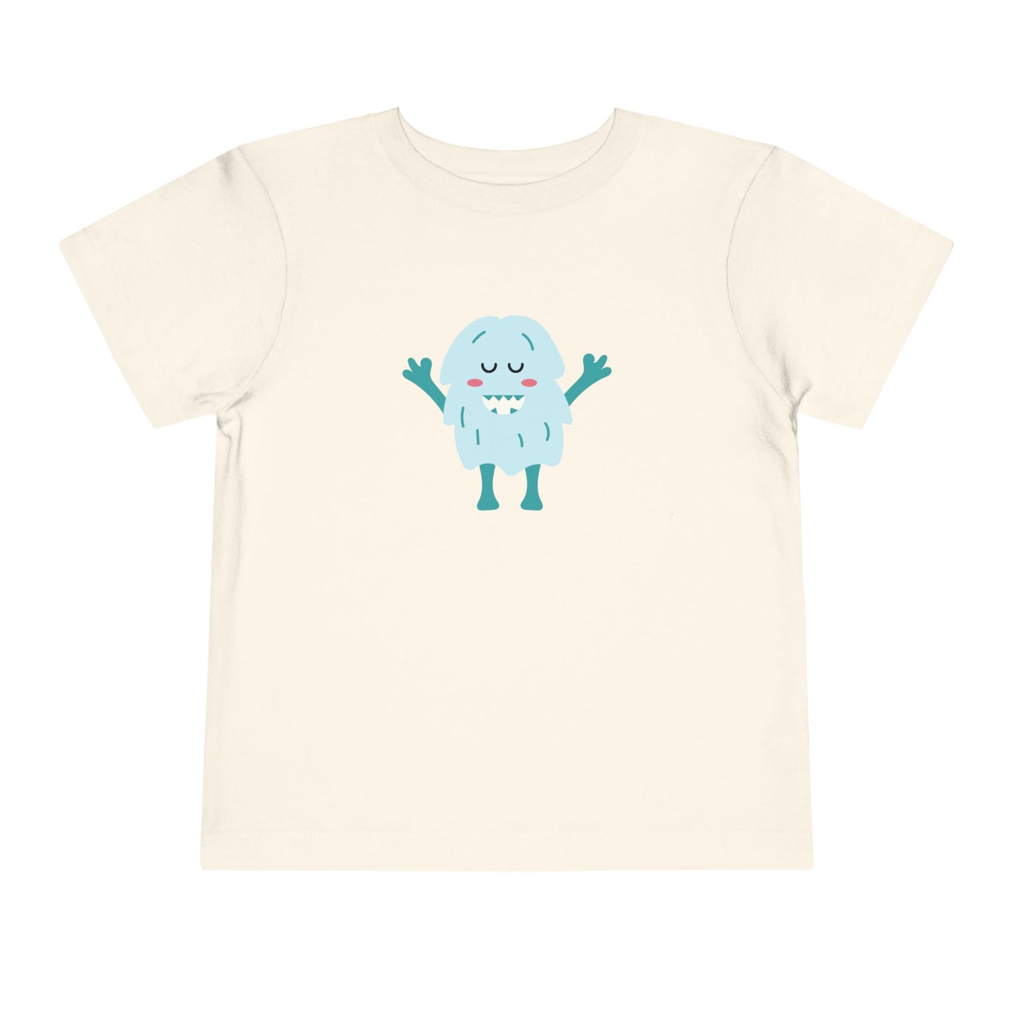 Cute Monster Toddler Short Sleeve Tee - Adorable Playful Shirt for Kids