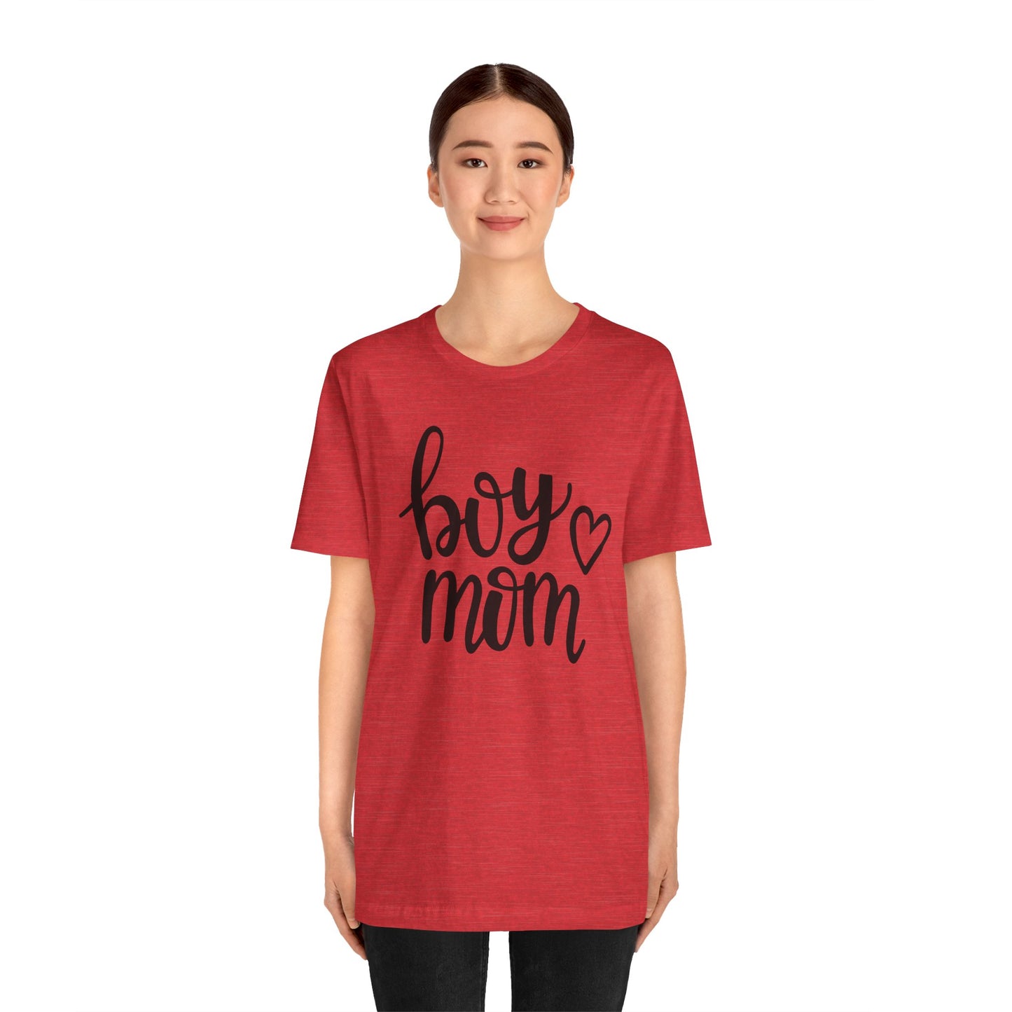 Boy Mom Graphic Tee -Jersey Short Sleeve T-Shirt