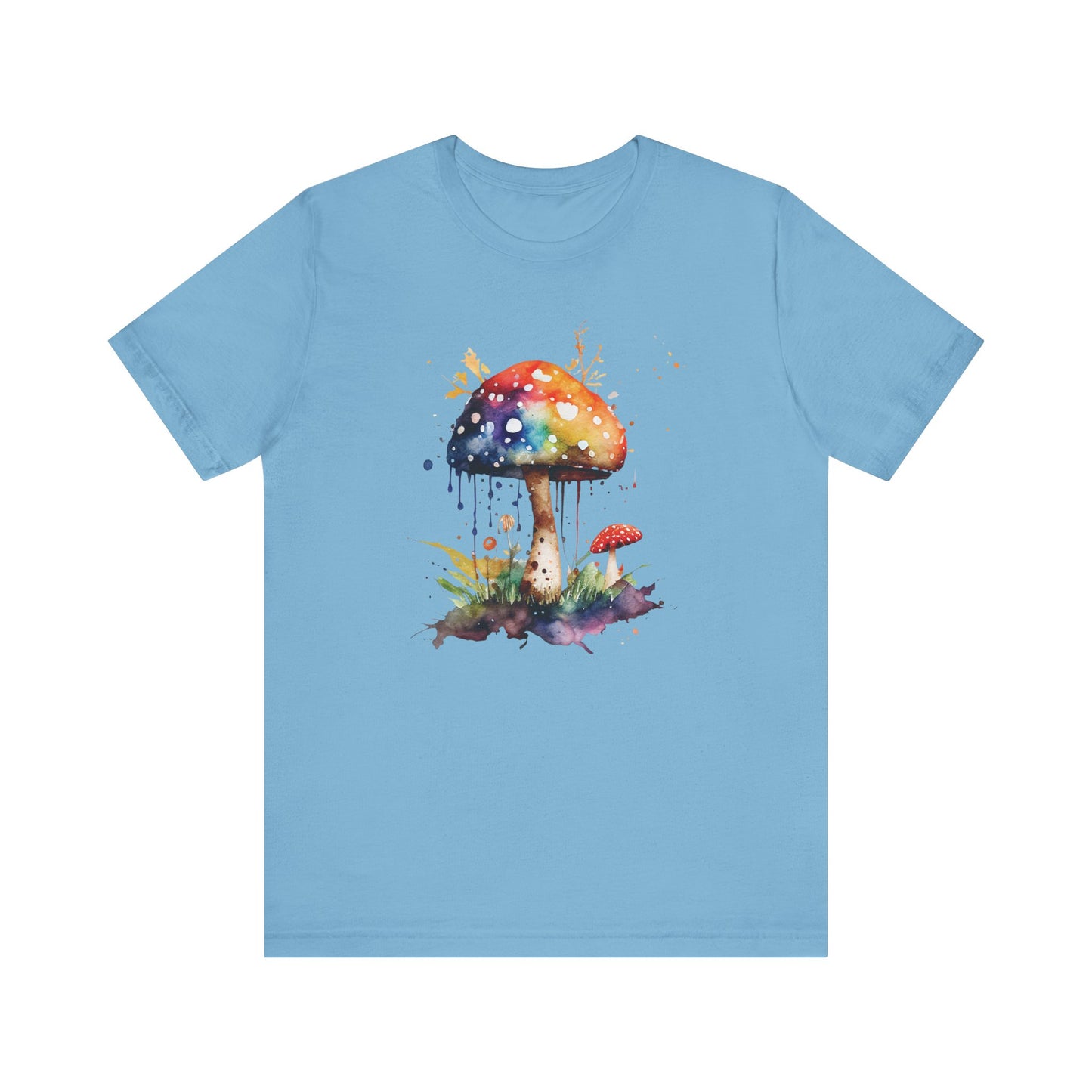 Colorful Mushroom Art Unisex Tee - Playful & Whimsical Design for Nature Lovers