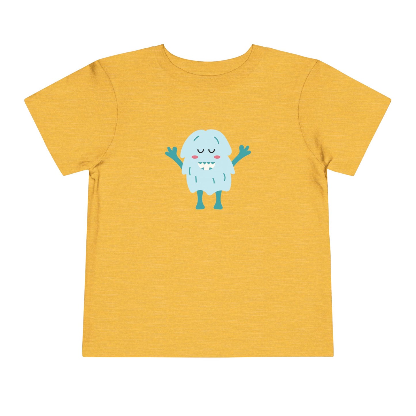 Cute Monster Toddler Short Sleeve Tee - Adorable Playful Shirt for Kids