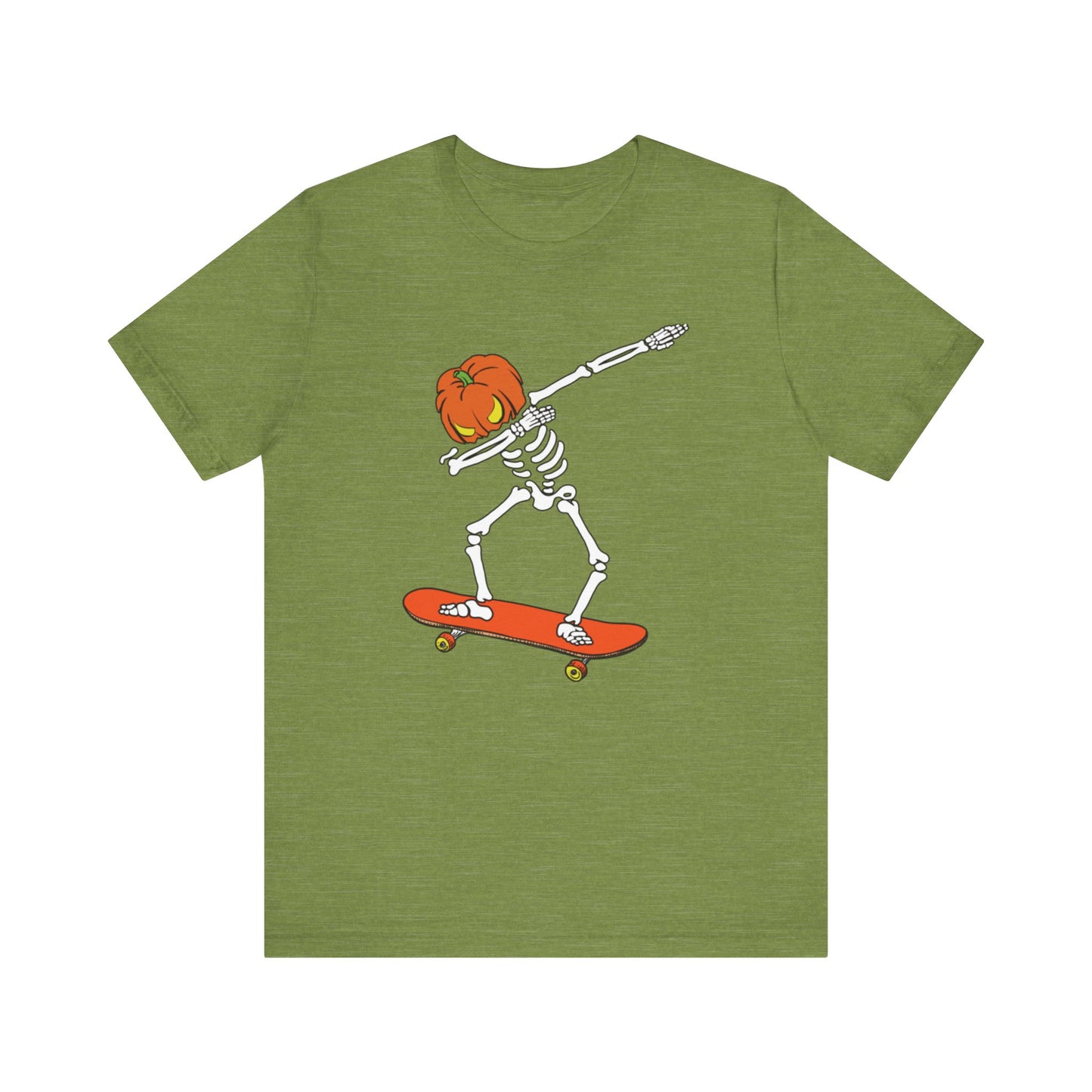 Skateboard Skeleton Tee, Cool Graphic T-Shirt, Unisex Halloween Shirt, Gift for Skate Lovers, Vintage Style Jersey Tee