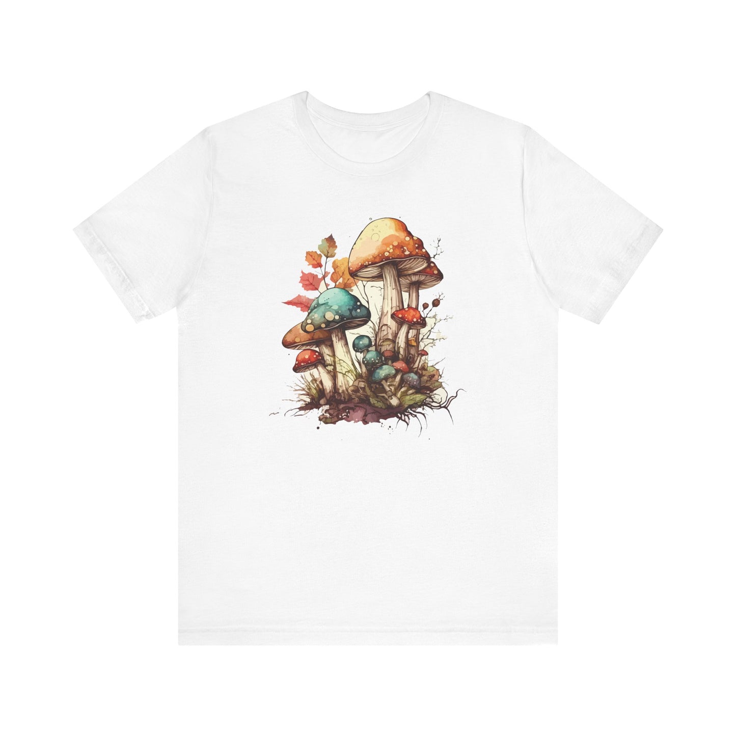 Whimsical Mushroom Graphic Tee - Nature Lover's Unisex Jersey T-Shirt