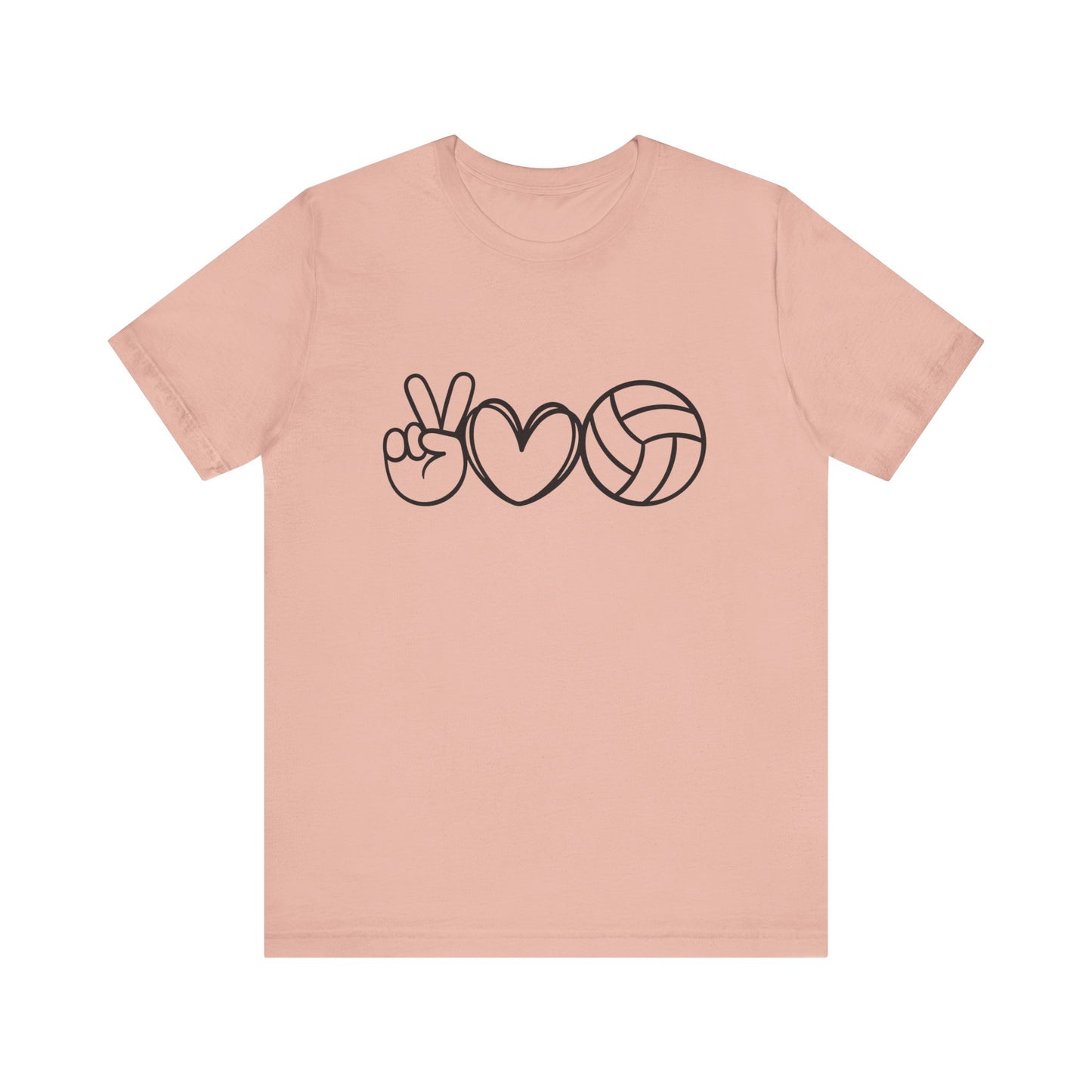 Peace Love Volleyball Unisex Jersey Tee