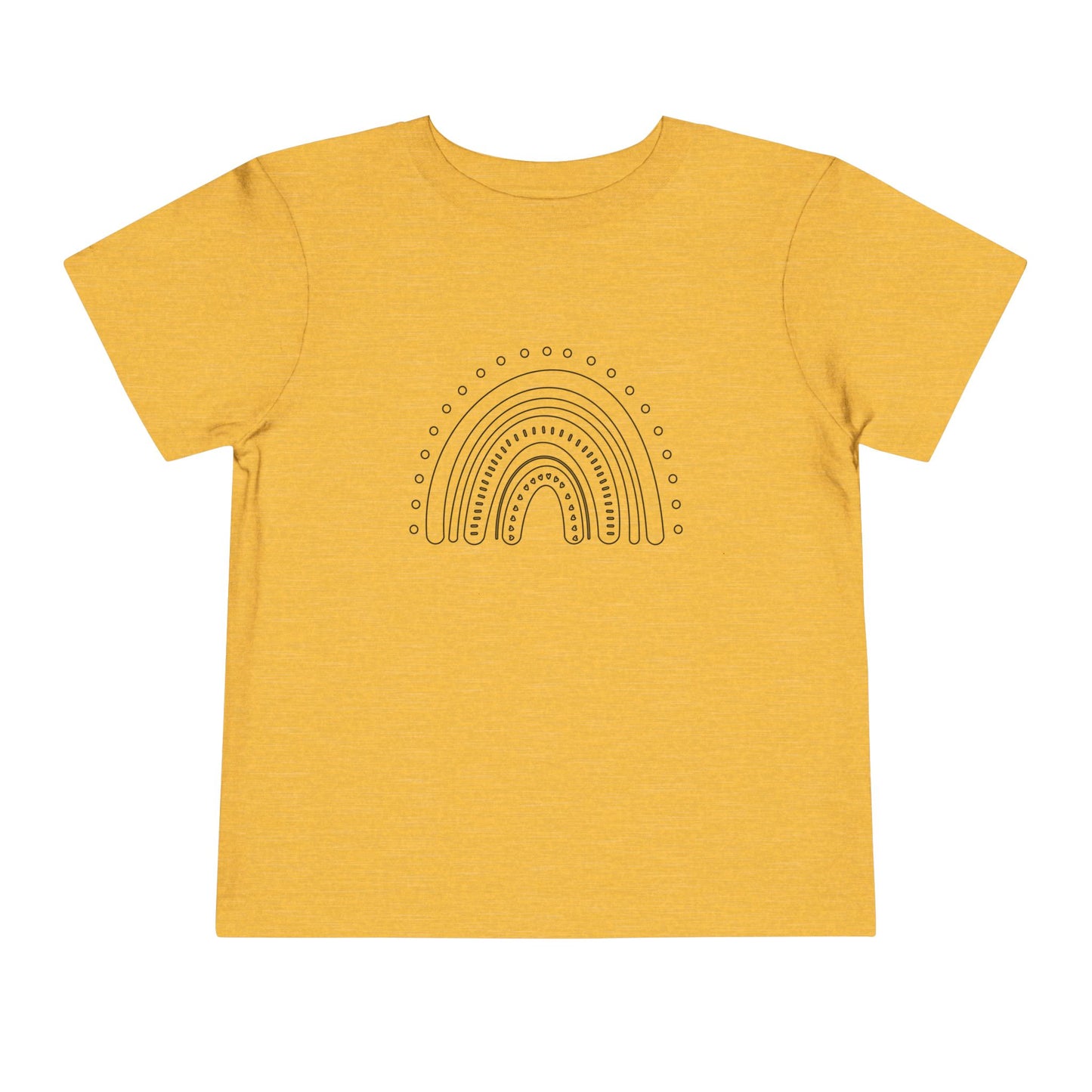 Toddler Rainbow Short Sleeve Tee - Cute Kids' T-Shirt for Playtime and Celebrations