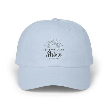 Inspirational Classic Dad Cap - "Let Your Light Shine"
