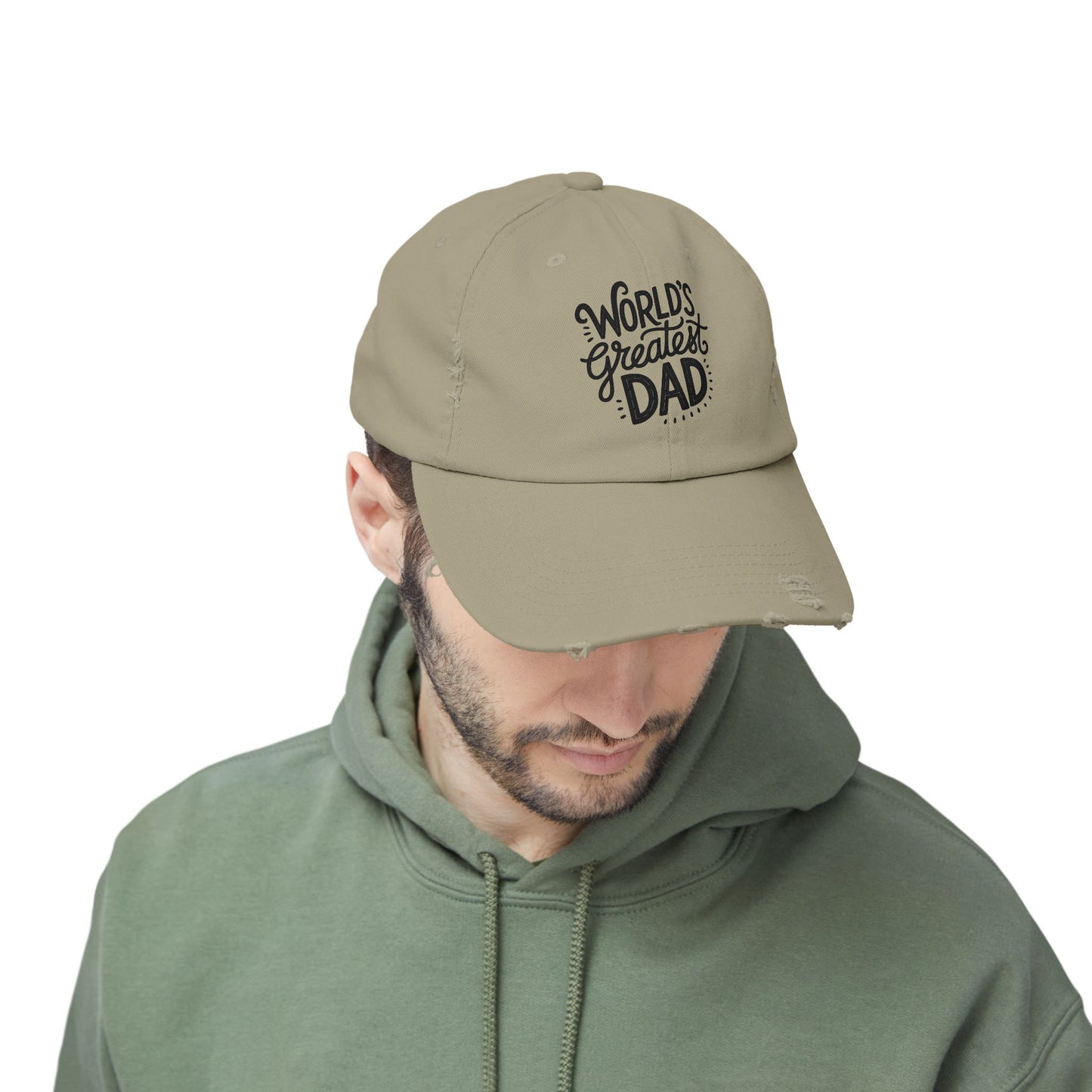 World's Greatest Dad Distressed Cap - Perfect Father's Day Gift