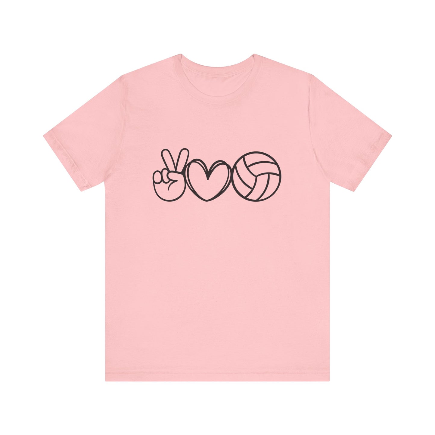 Peace Love Volleyball Unisex Jersey Tee