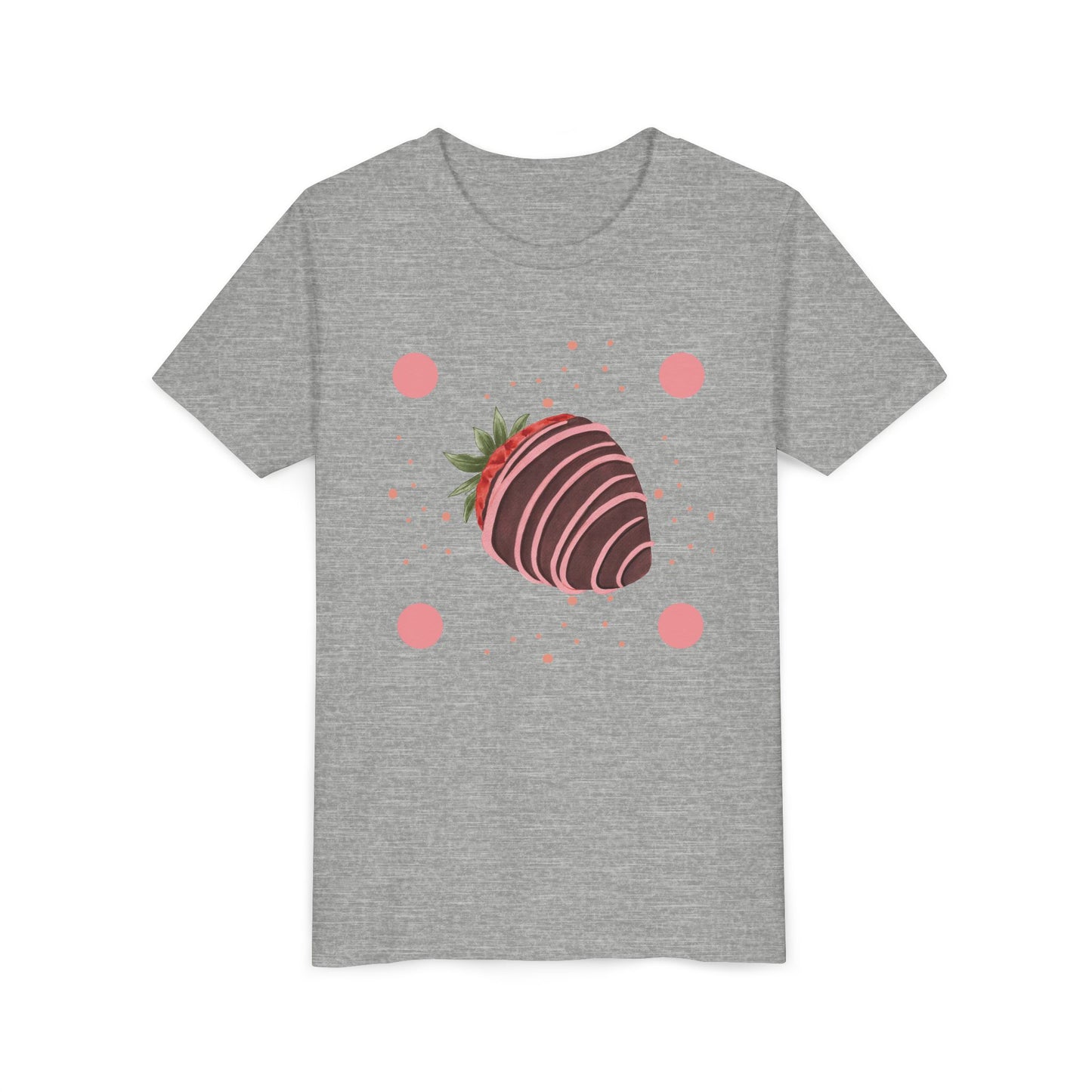 Chocolate Covered Strawberry Youth Tee - Fun & Playful Kid's Shirt for Summer (The Melanie)