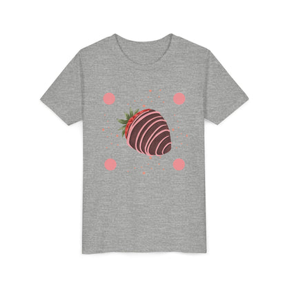Chocolate Covered Strawberry Youth Tee - Fun & Playful Kid's Shirt for Summer (The Melanie)
