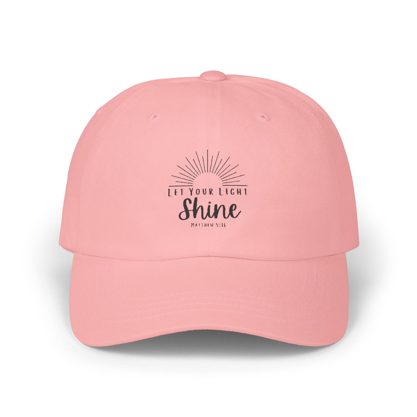 Inspirational Classic Dad Cap - "Let Your Light Shine"