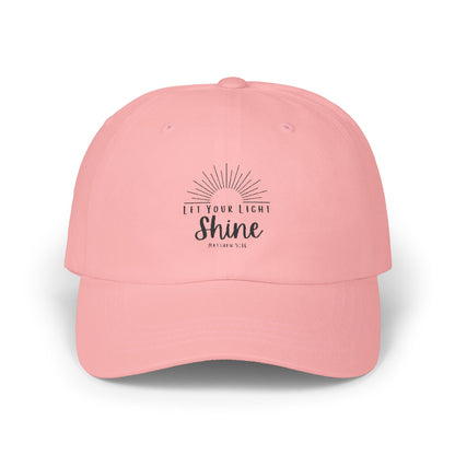 Inspirational Classic Dad Cap - "Let Your Light Shine"