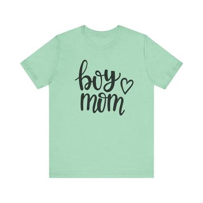 Boy Mom Graphic Tee -Jersey Short Sleeve T-Shirt