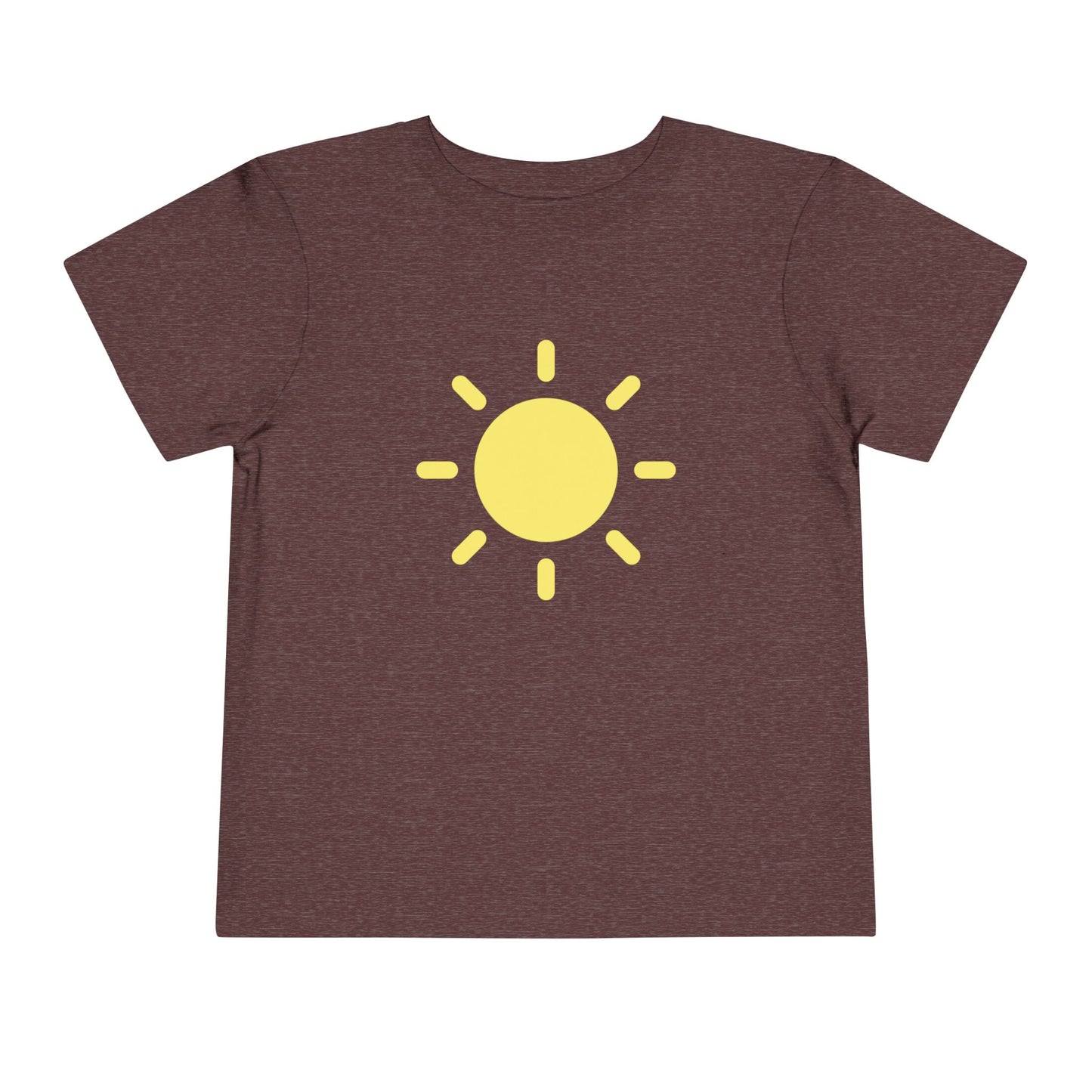 Sunny Days Toddler Short Sleeve Tee - Bright Yellow Sun Design for Playful Kids