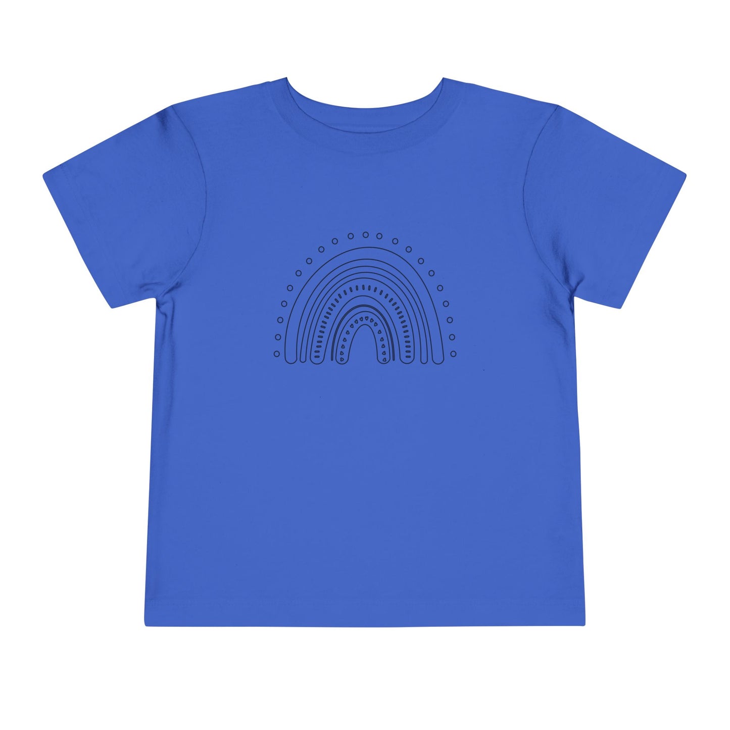 Toddler Rainbow Short Sleeve Tee - Cute Kids' T-Shirt for Playtime and Celebrations