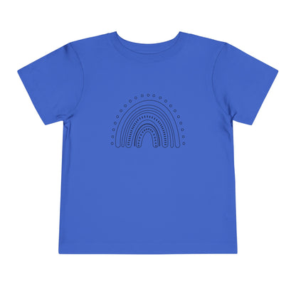 Toddler Rainbow Short Sleeve Tee - Cute Kids' T-Shirt for Playtime and Celebrations