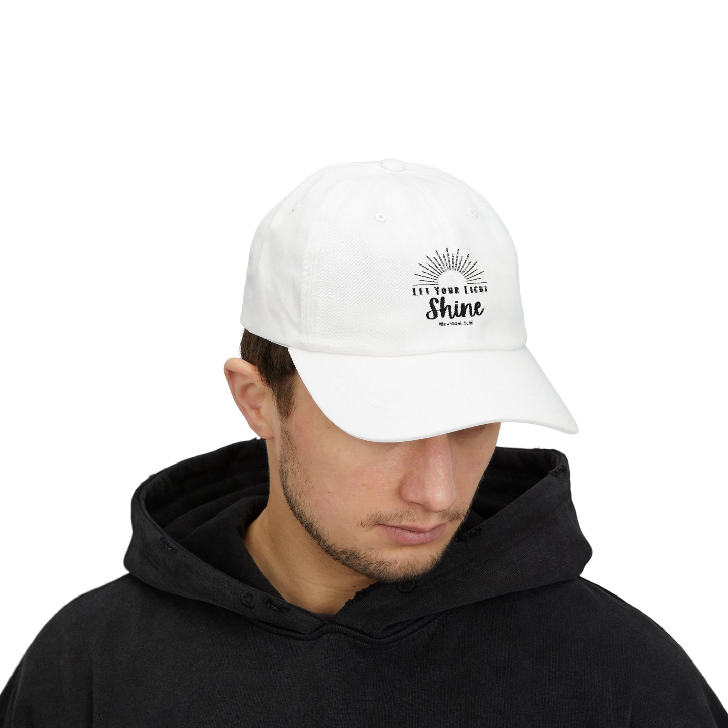 Inspirational Classic Dad Cap - "Let Your Light Shine"