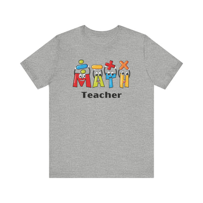 Fun Math Teacher Unisex Jersey Short Sleeve Tee - Perfect for Classroom and Gifts