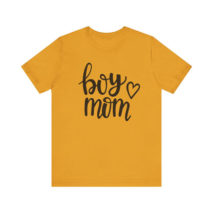 Boy Mom Graphic Tee -Jersey Short Sleeve T-Shirt