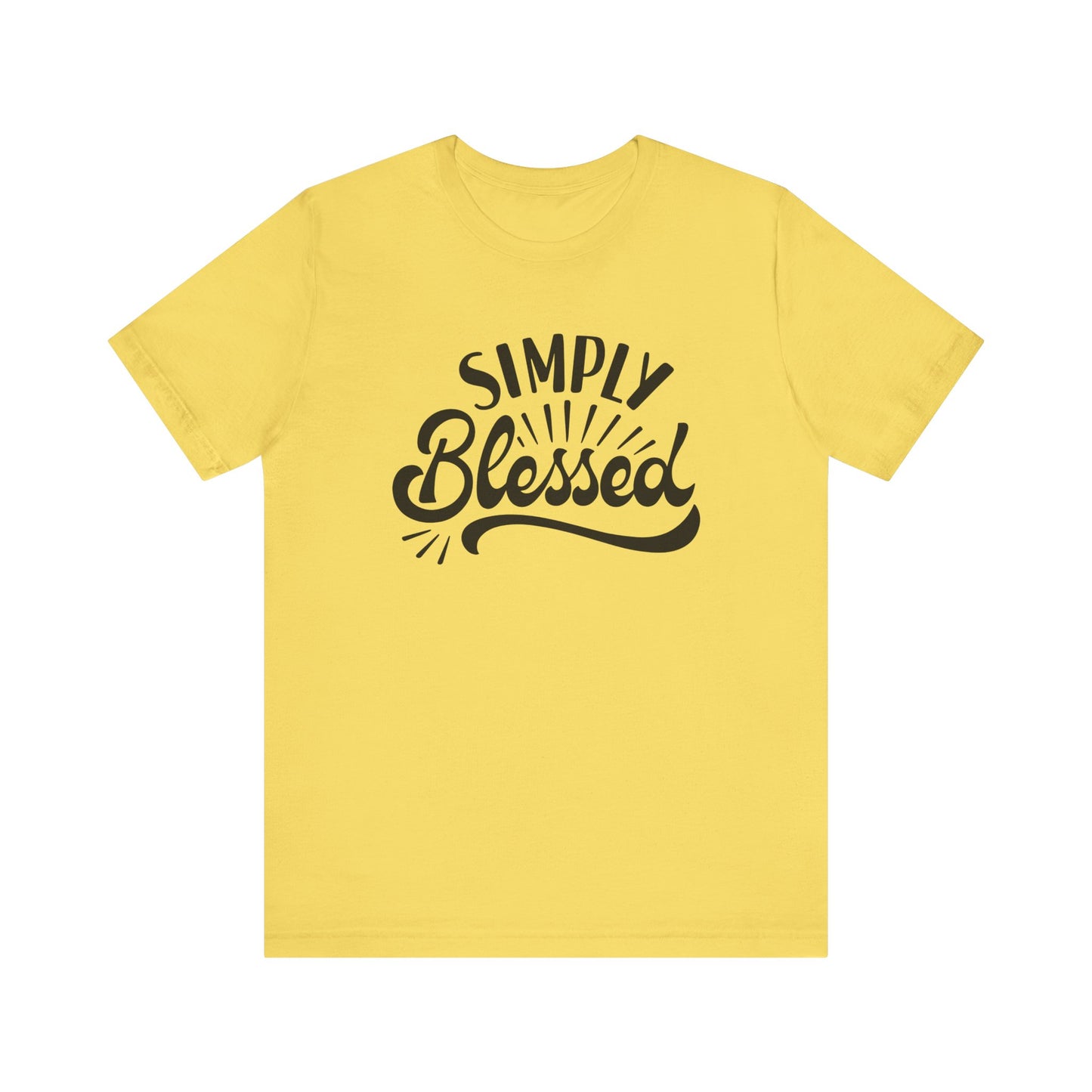 Simply Blessed Jersey Tee - Comfortable & Meaningful T-Shirt for Everyday Wear