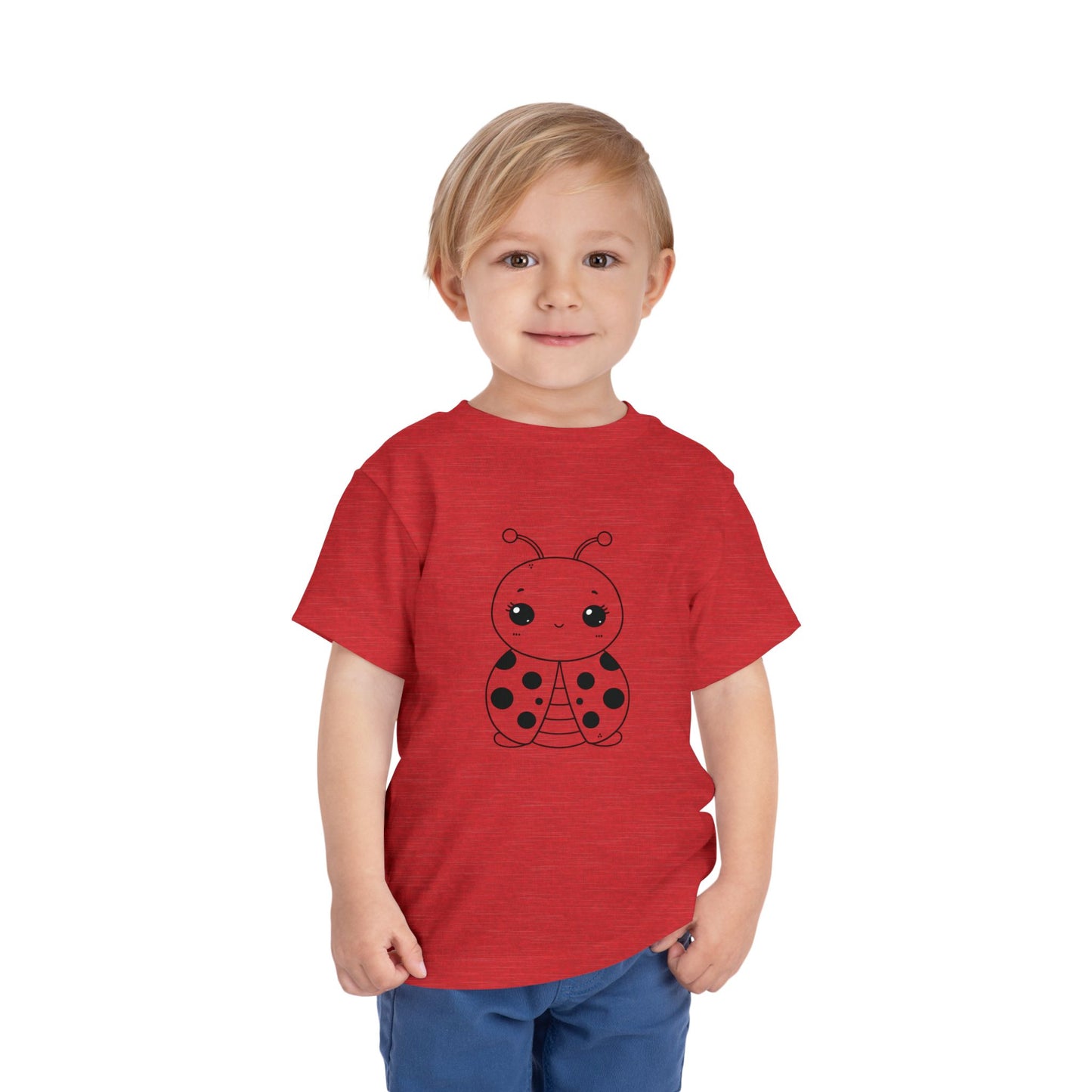 Cute Ladybug Toddler Tee - Fun and Playful Short Sleeve Shirt for Kids