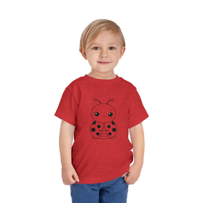 Cute Ladybug Toddler Tee - Fun and Playful Short Sleeve Shirt for Kids