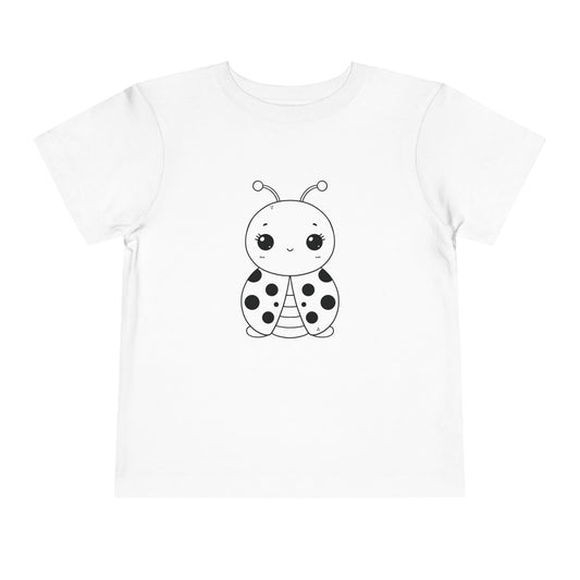 Cute Ladybug Toddler Tee - Fun and Playful Short Sleeve Shirt for Kids