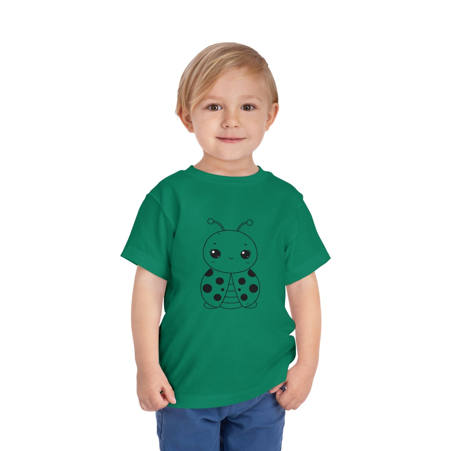 Cute Ladybug Toddler Tee - Fun and Playful Short Sleeve Shirt for Kids