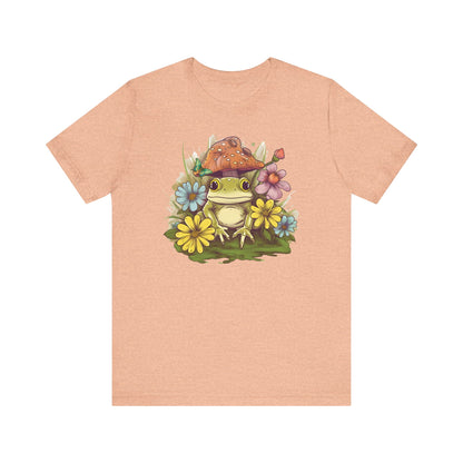 Cute Frog and Flower Unisex Jersey Tee