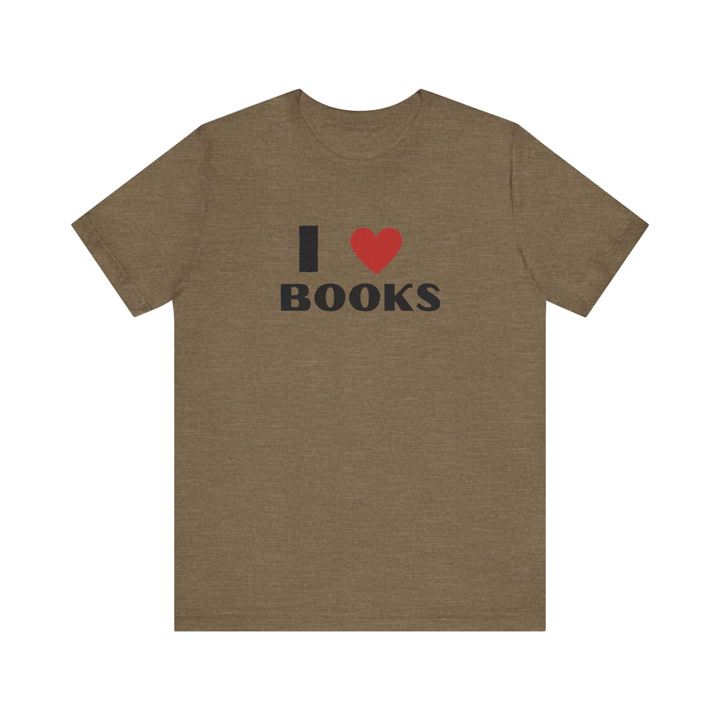I ❤️ Books Unisex Jersey Tee - Perfect Gift for Book Lovers