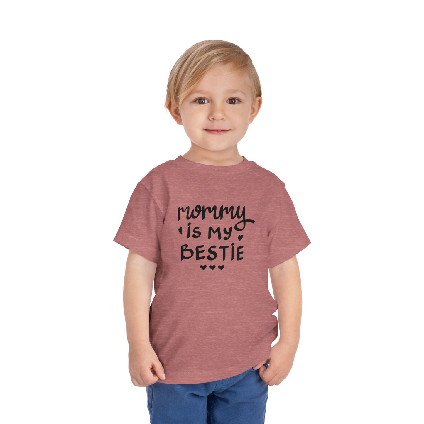 Mommy's Bestie Toddler Tee - Cute Short Sleeve T-Shirt for Little Ones