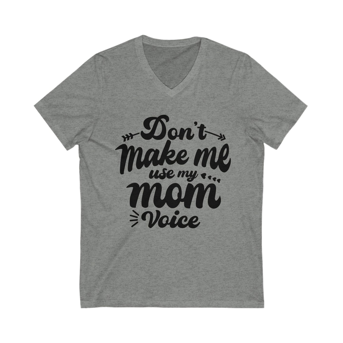 Funny Mom Voice V-Neck Tee - Perfect for Mother's Day & Casual Wear