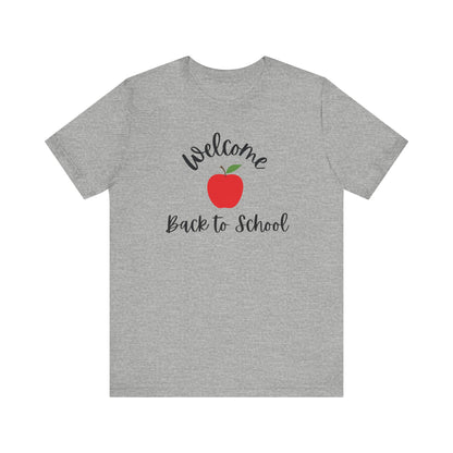 Back to School Tee, Welcome Back to School T-Shirt, Unisex Jersey Shirt, Teacher Gift, Student Fashion, Kids School Outfit