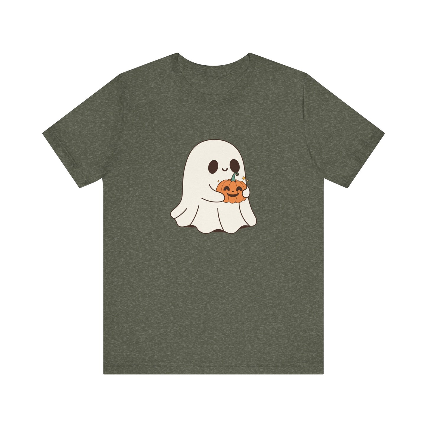 Cute Ghost Halloween Tee, Halloween Shirt, Spooky Season Top, Pumpkin Lover Gift, Casual Fall Wear, Halloween Outfits