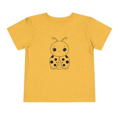 Cute Ladybug Toddler Tee - Fun and Playful Short Sleeve Shirt for Kids