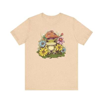 Cute Frog and Flower Unisex Jersey Tee