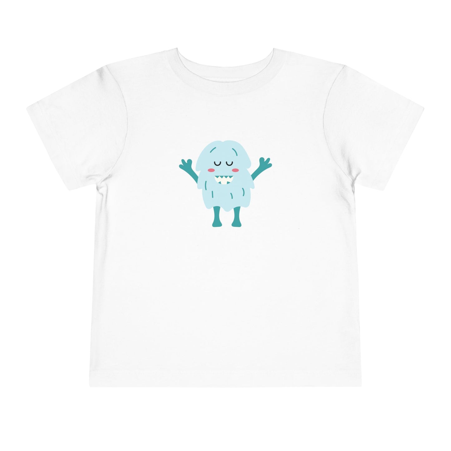 Cute Monster Toddler Short Sleeve Tee - Adorable Playful Shirt for Kids