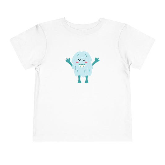 Cute Monster Toddler Short Sleeve Tee - Adorable Playful Shirt for Kids