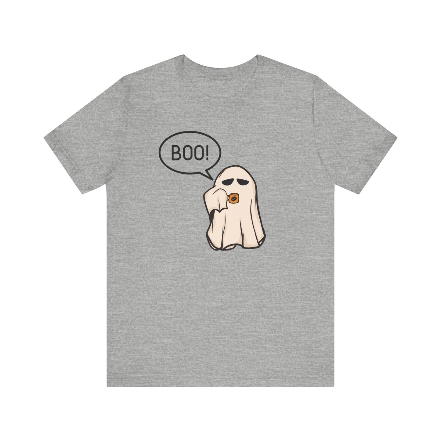 Halloween Ghost Tee, Boo T-Shirt, Fall Apparel, Short Sleeve Shirt, Cute Halloween Top, Pumpkin Spice Shirt, Spooky Vibes