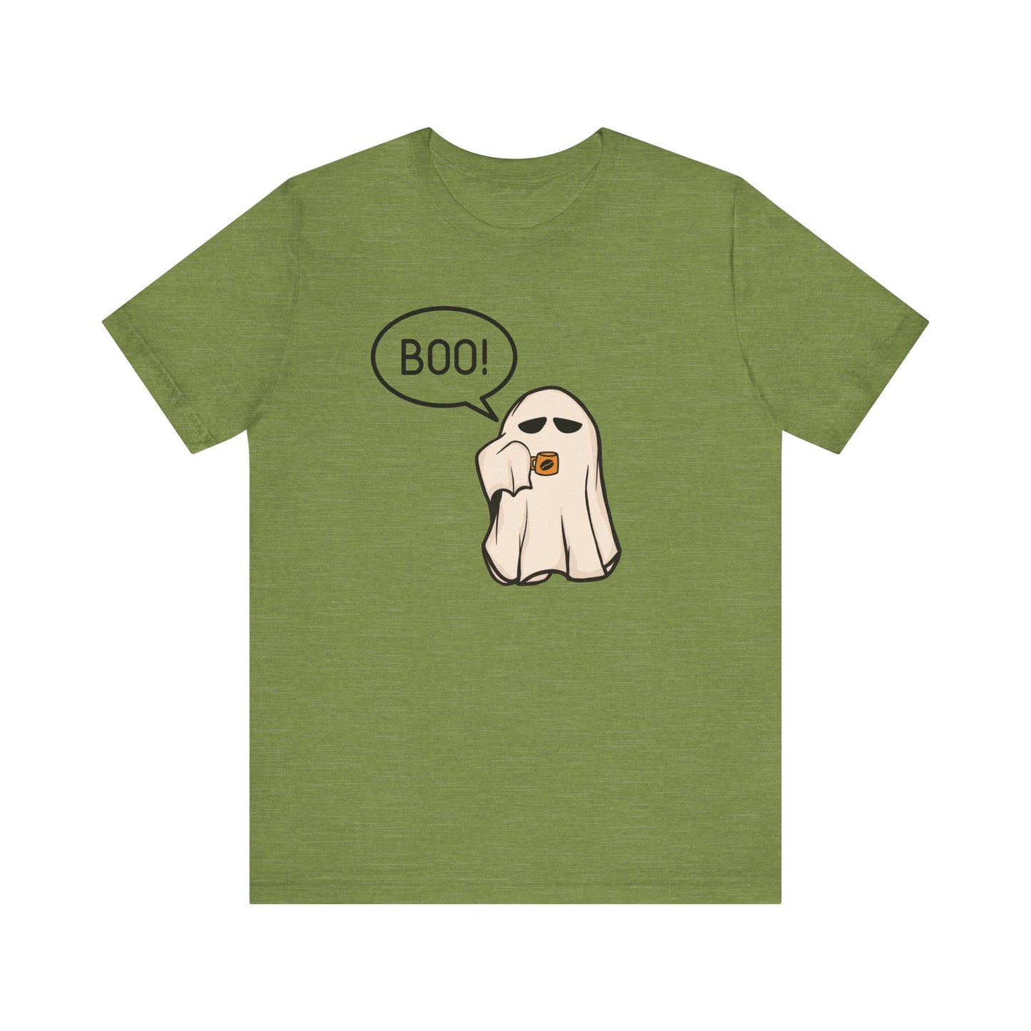 Halloween Ghost Tee, Boo T-Shirt, Fall Apparel, Short Sleeve Shirt, Cute Halloween Top, Pumpkin Spice Shirt, Spooky Vibes