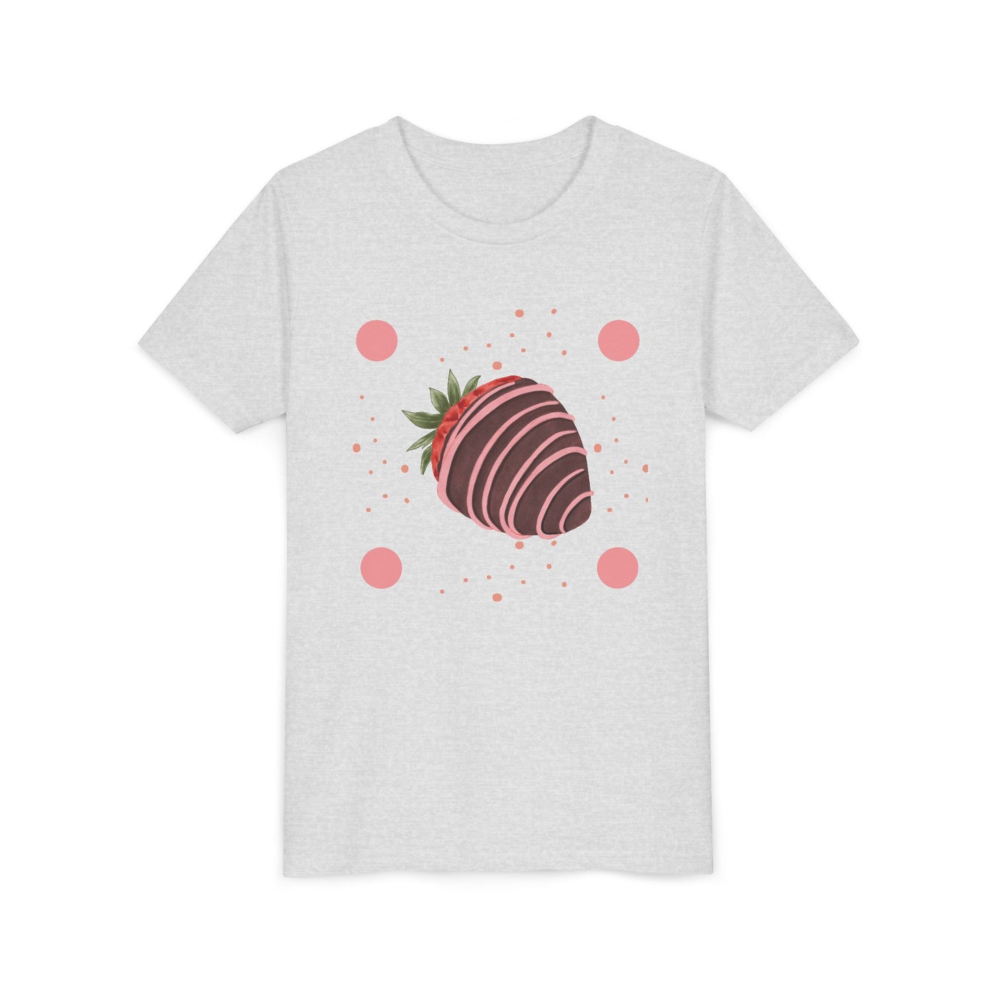 Chocolate Covered Strawberry Youth Tee - Fun & Playful Kid's Shirt for Summer (The Melanie)